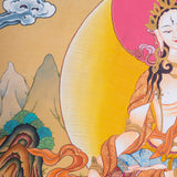 White Tara Thangka - Tibetan Painting