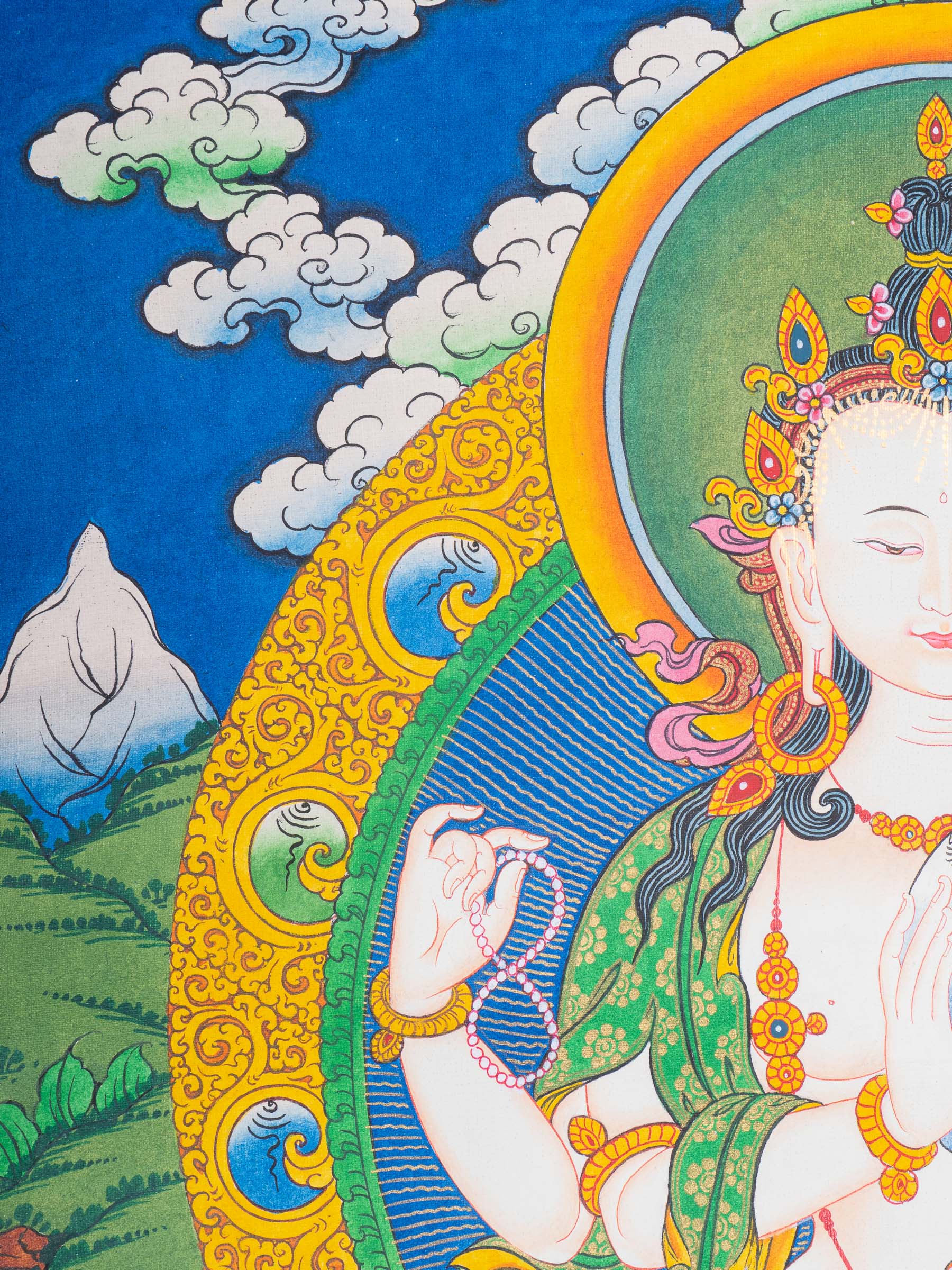 Chengresi Thangka Painting