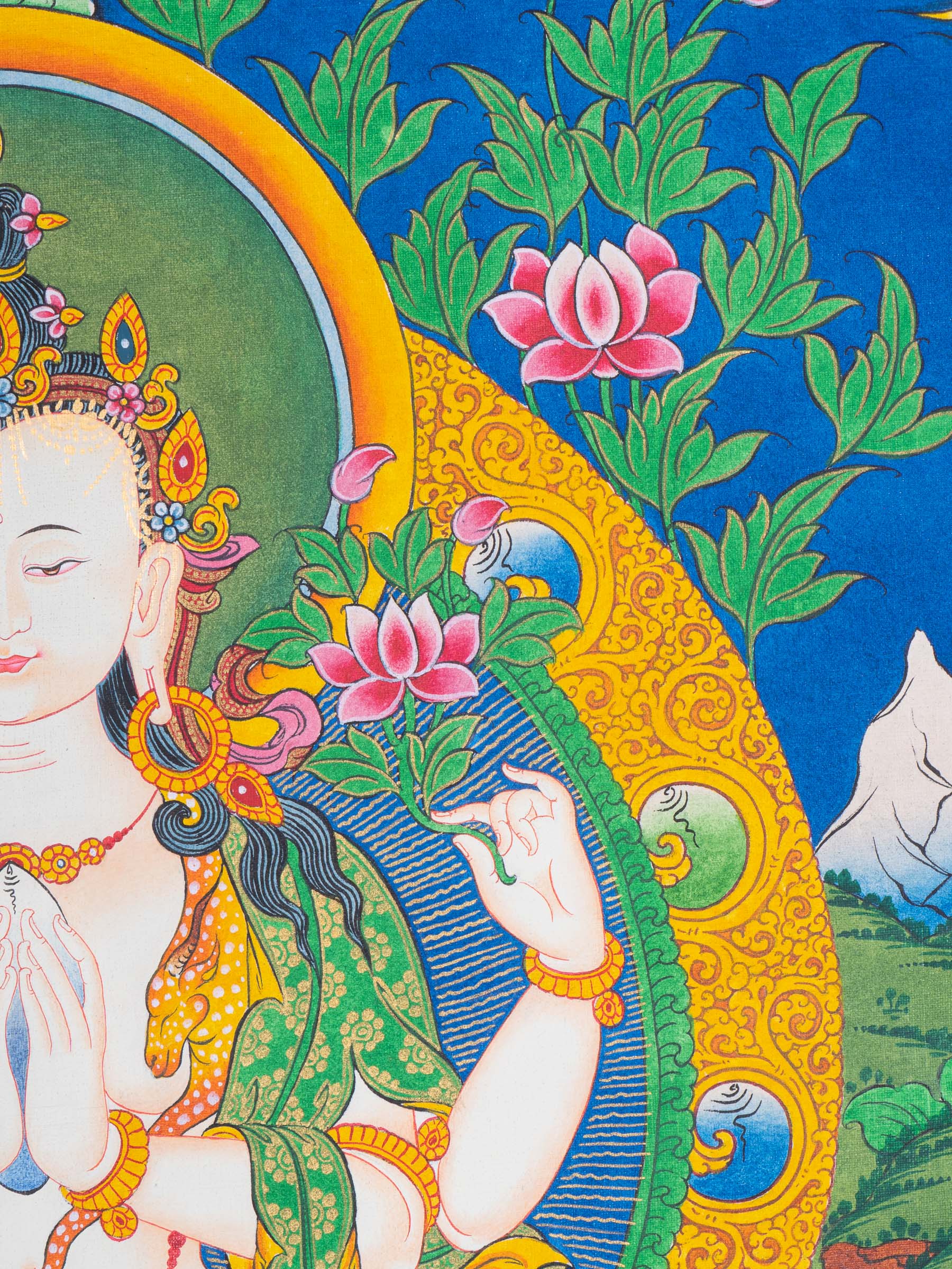 Chengresi Thangka Painting