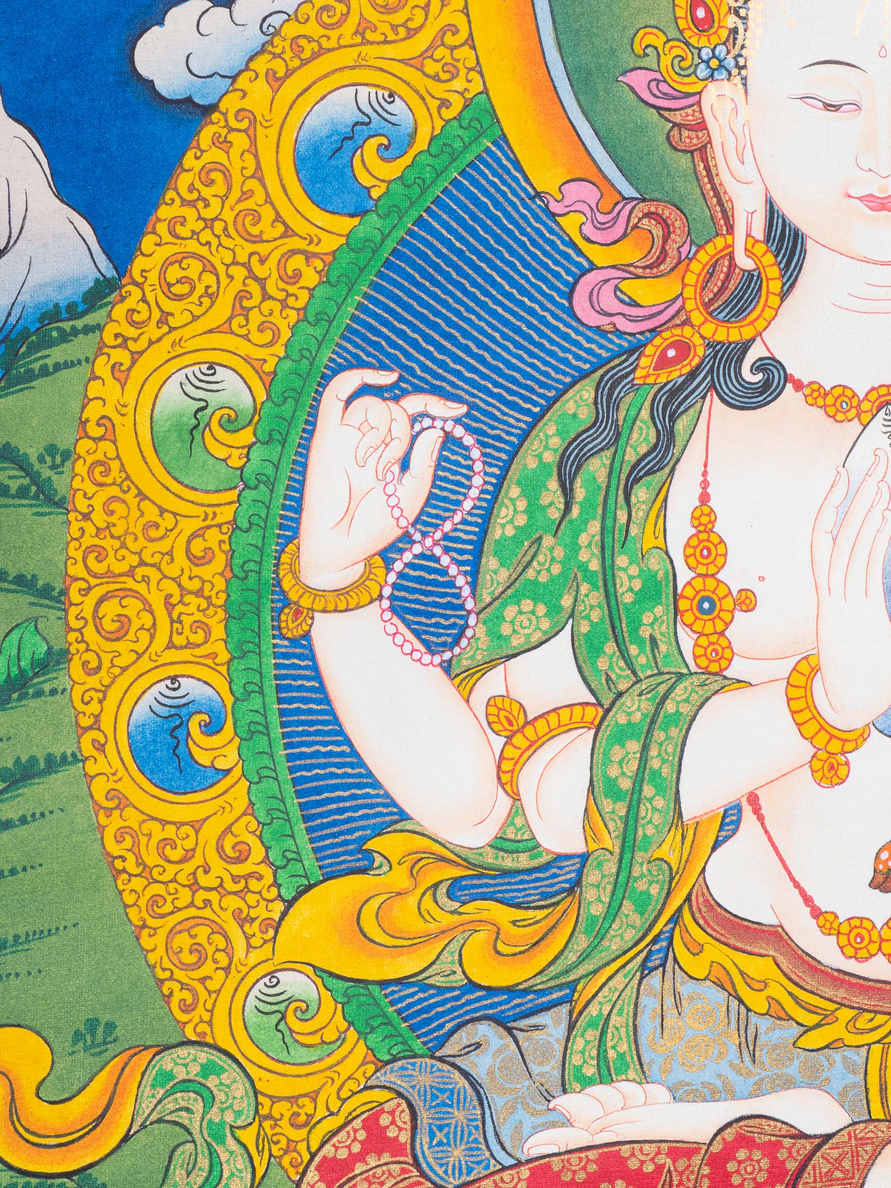 Chengresi Thangka Painting