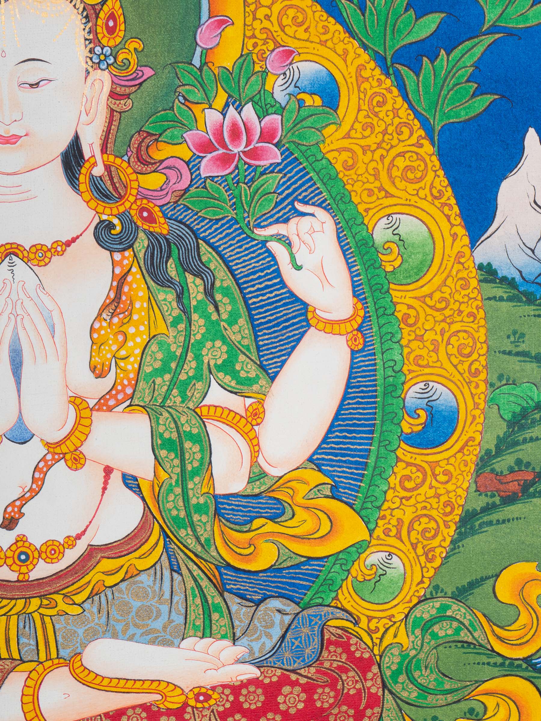 Chengresi Thangka Painting