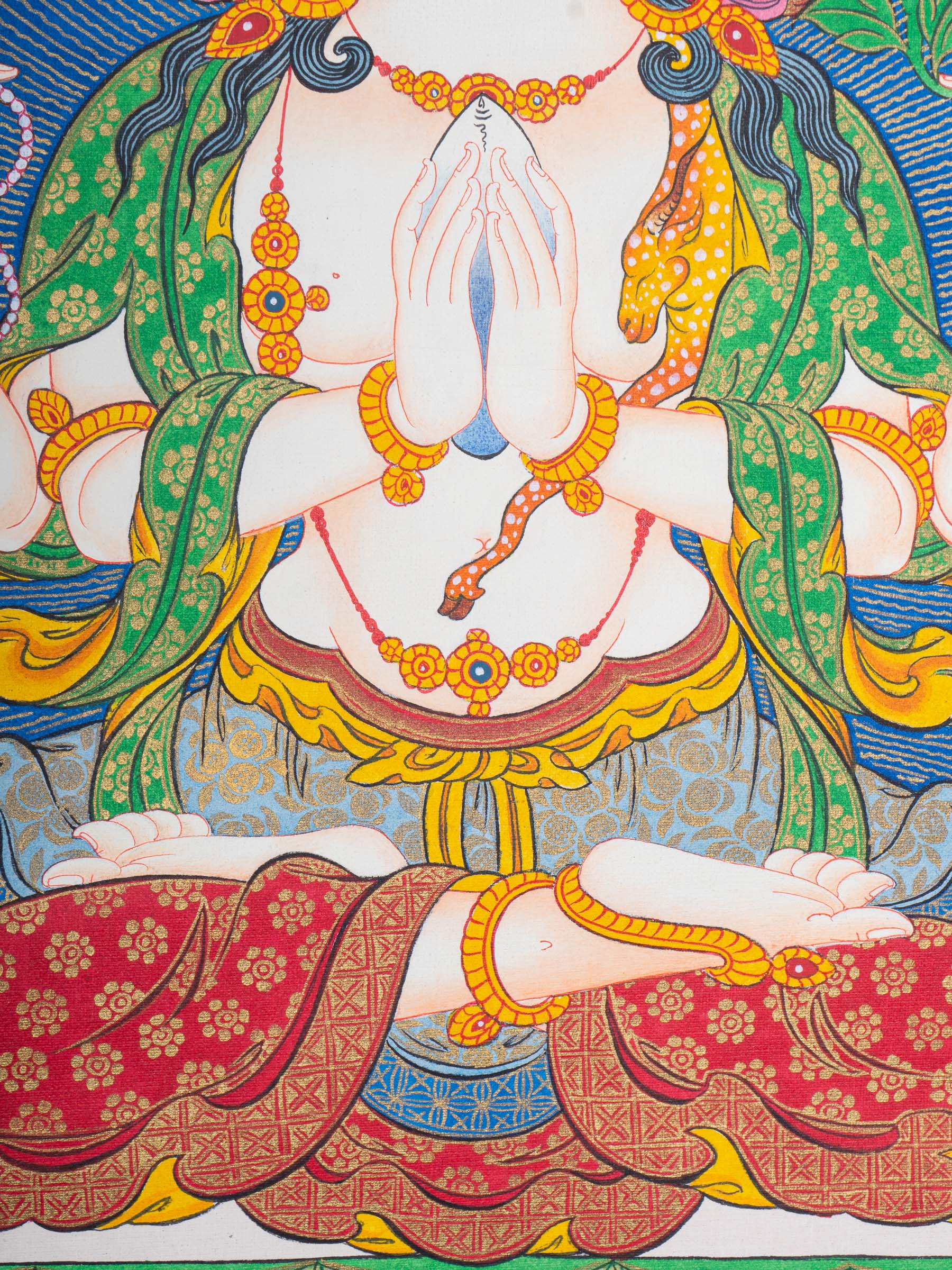 Chengresi Thangka Painting