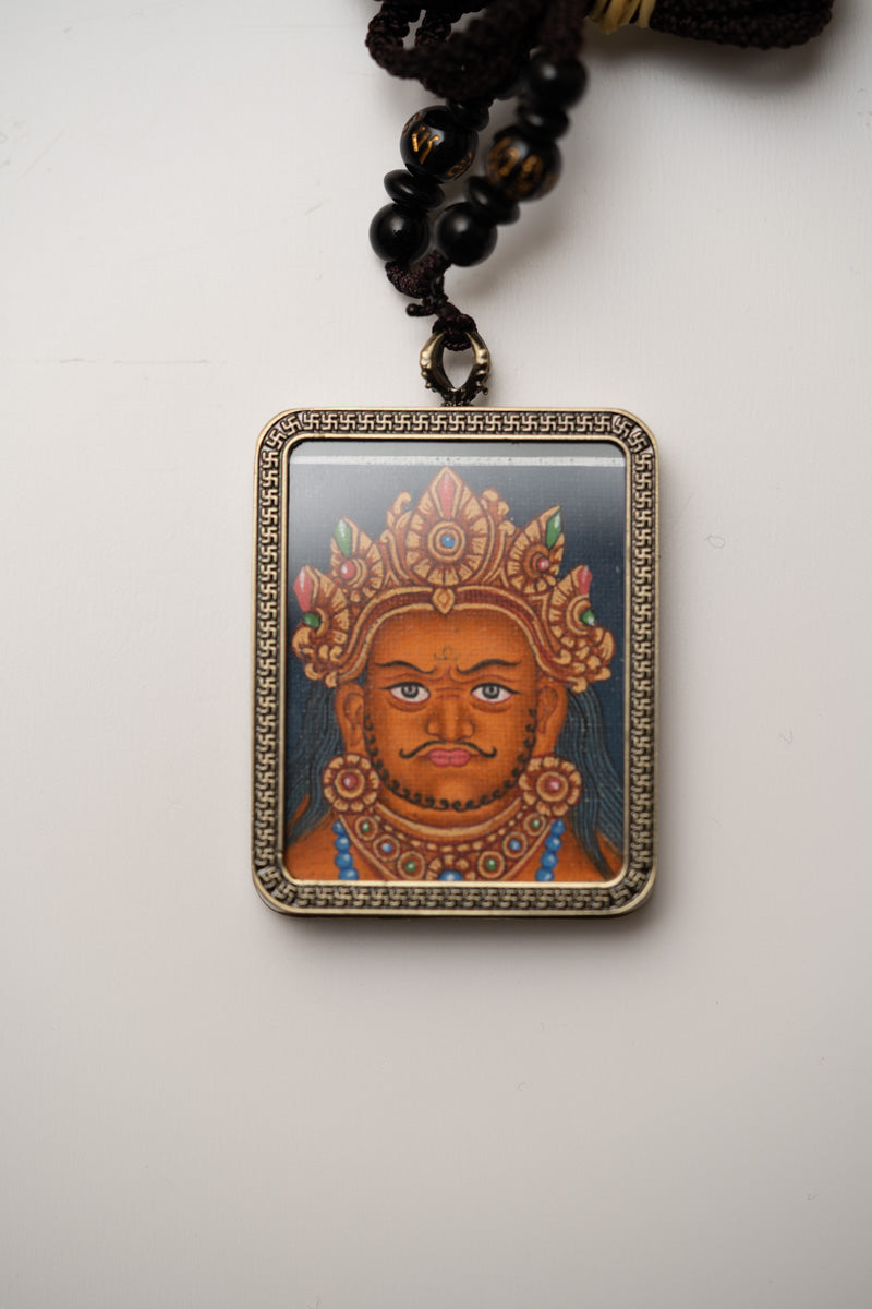 Zambala Ghau Thangka Locket - Tibetan Pendant