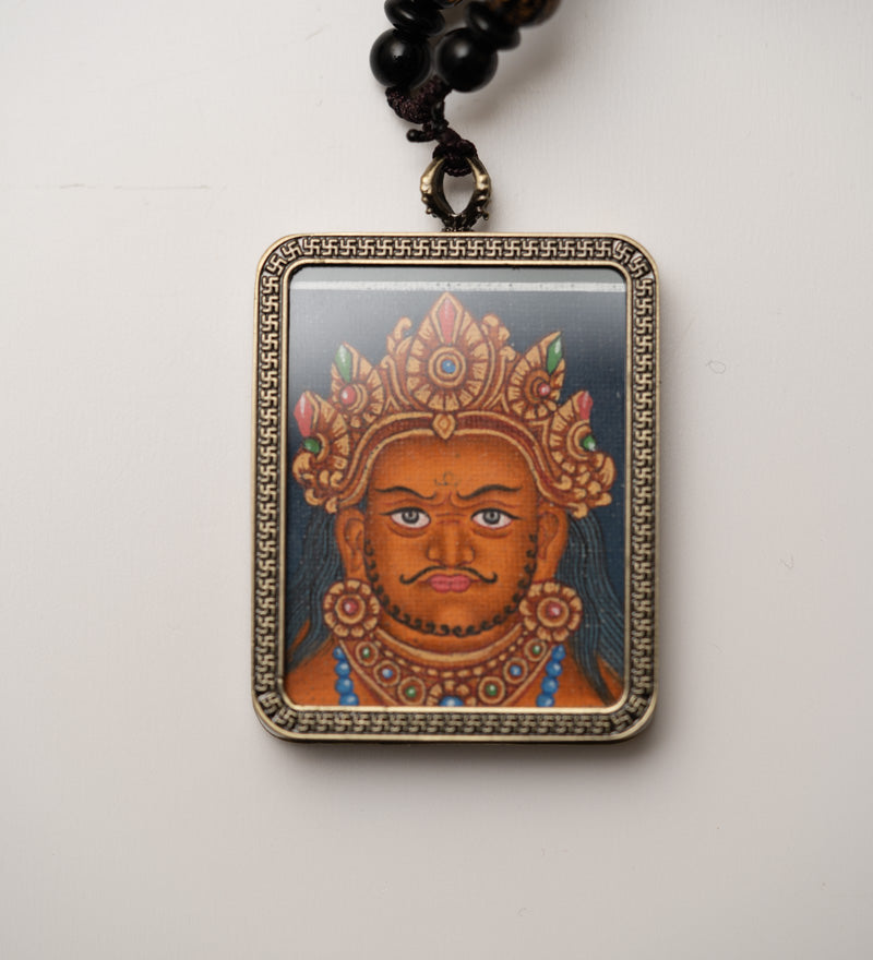 Zambala Ghau Thangka Locket - Tibetan Pendant