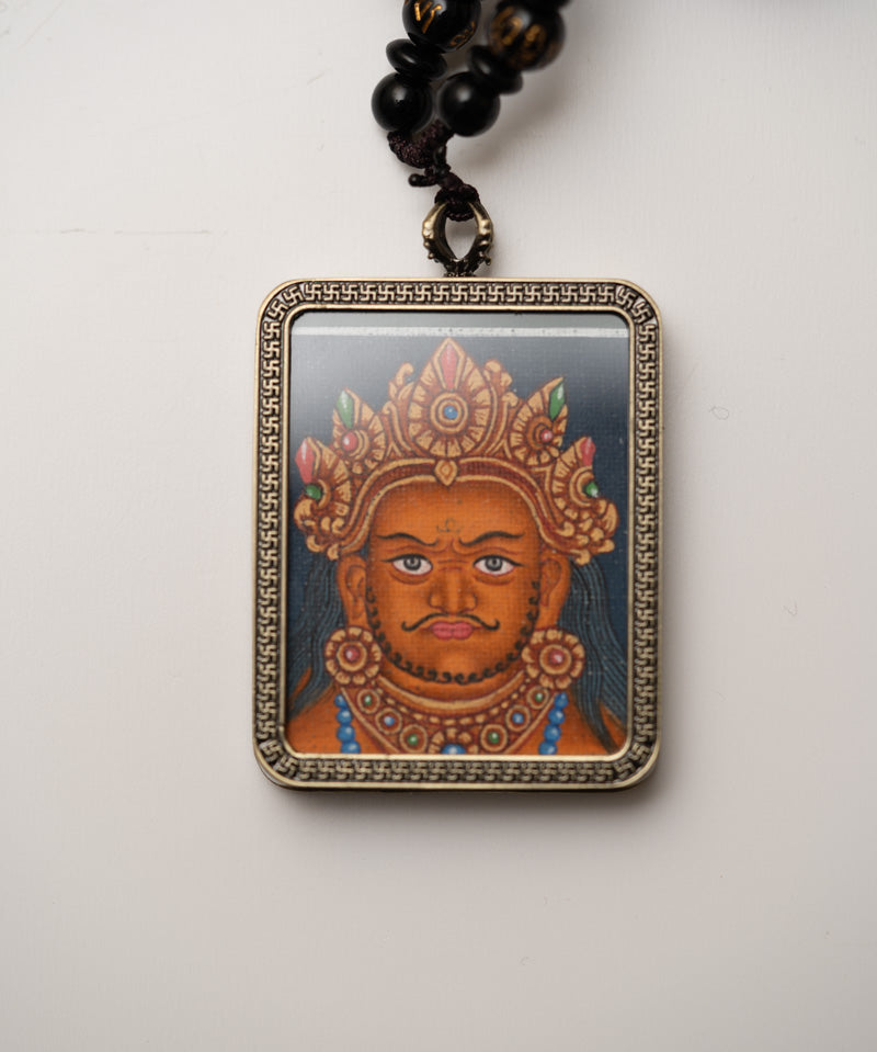 Zambala Ghau Thangka Locket - Tibetan Pendant