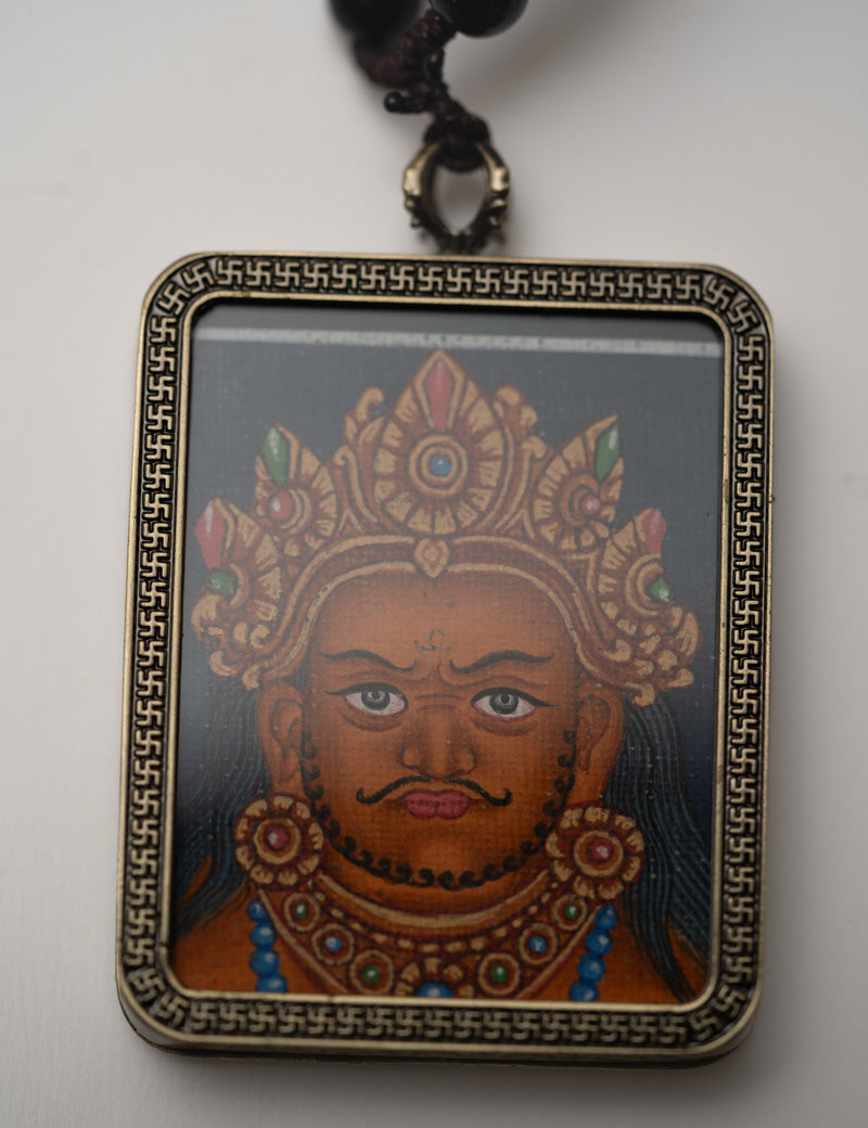 Zambala Ghau Thangka Locket - Tibetan Pendant