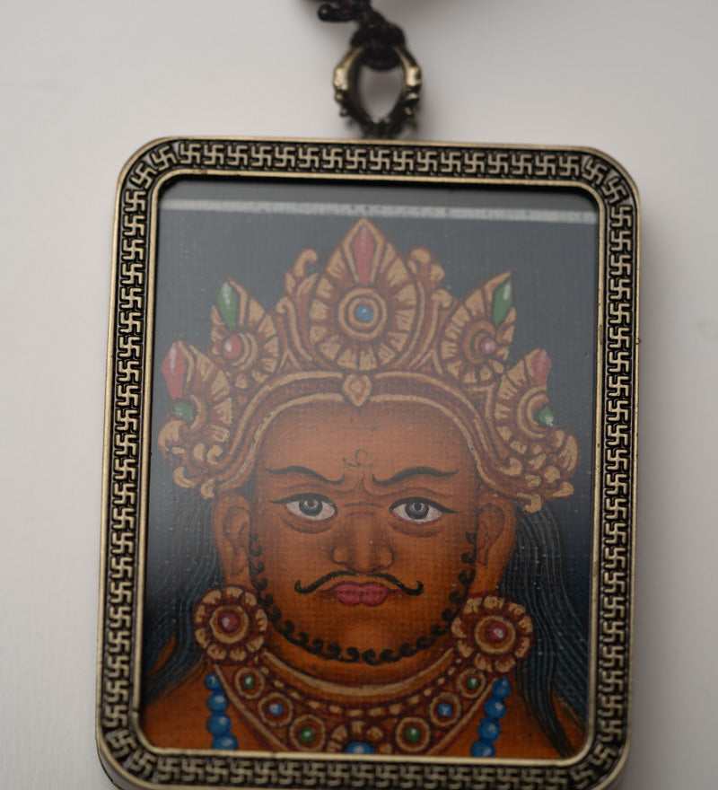 Zambala Ghau Thangka Locket - Tibetan Pendant