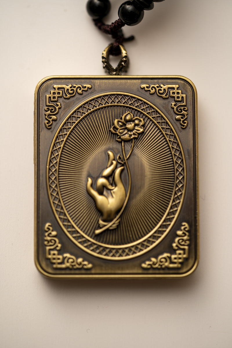 Zambala Ghau Thangka Locket - Tibetan Pendant