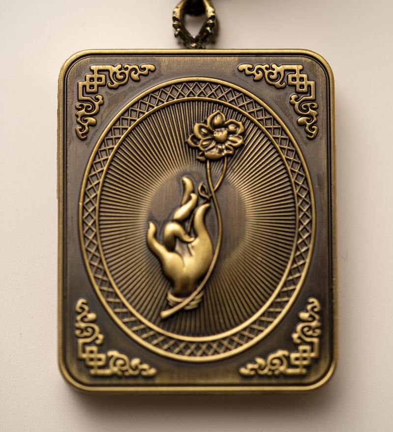 Zambala Ghau Thangka Locket - Tibetan Pendant