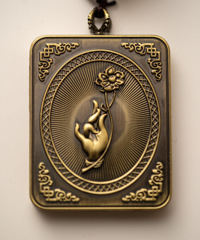 Zambala Ghau Thangka Locket - Tibetan Pendant