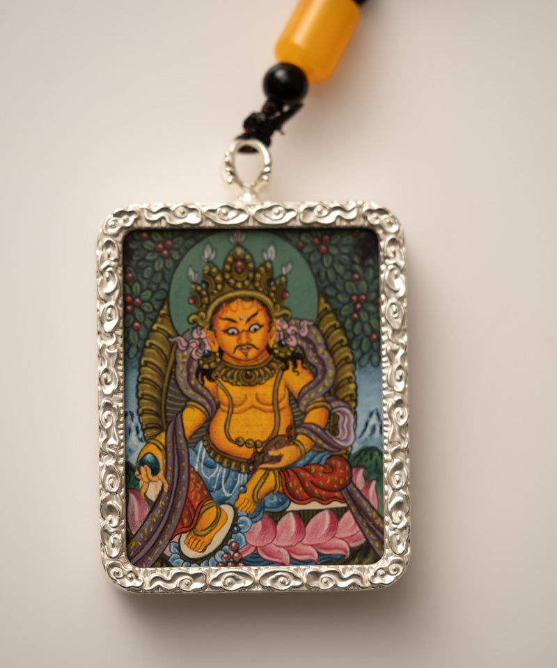 Zambala Ghau Thangka with Locket