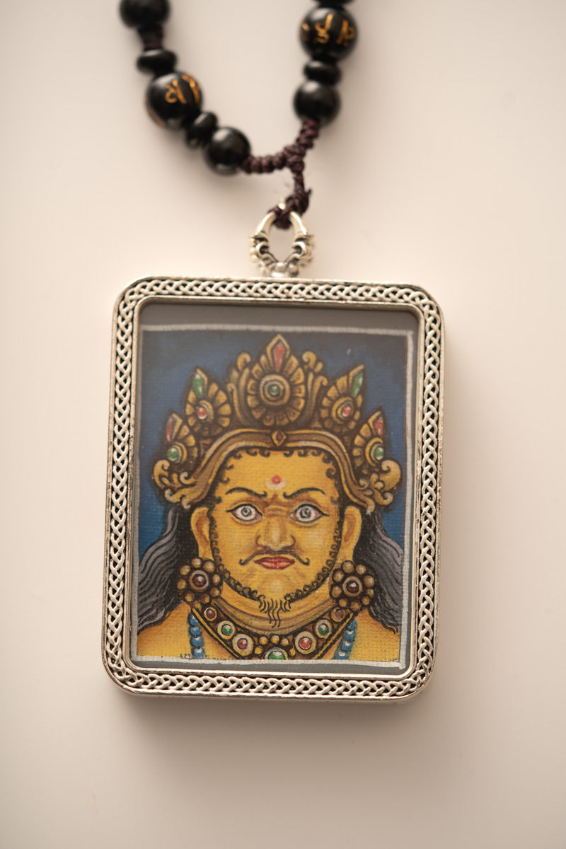 Zambala Ghau Thangka Locket - Wealth deity