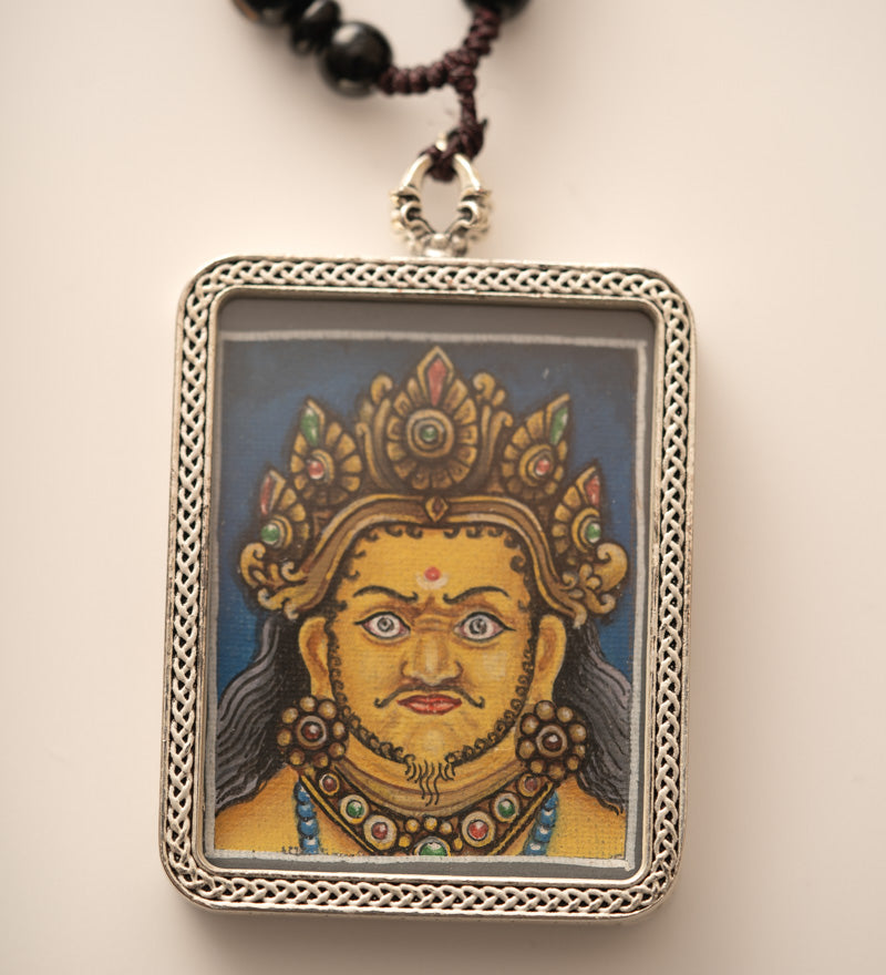 Zambala Ghau Thangka Locket - Wealth deity