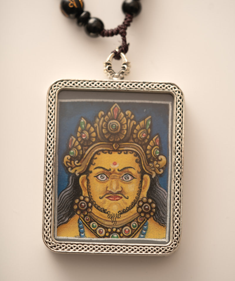 Zambala Ghau Thangka Locket - Wealth deity