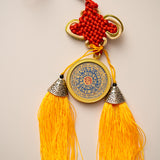 Handpainted Tibetan Om Mantra Locket with Tassel