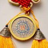 Handpainted Tibetan Om Mantra Locket with Tassel