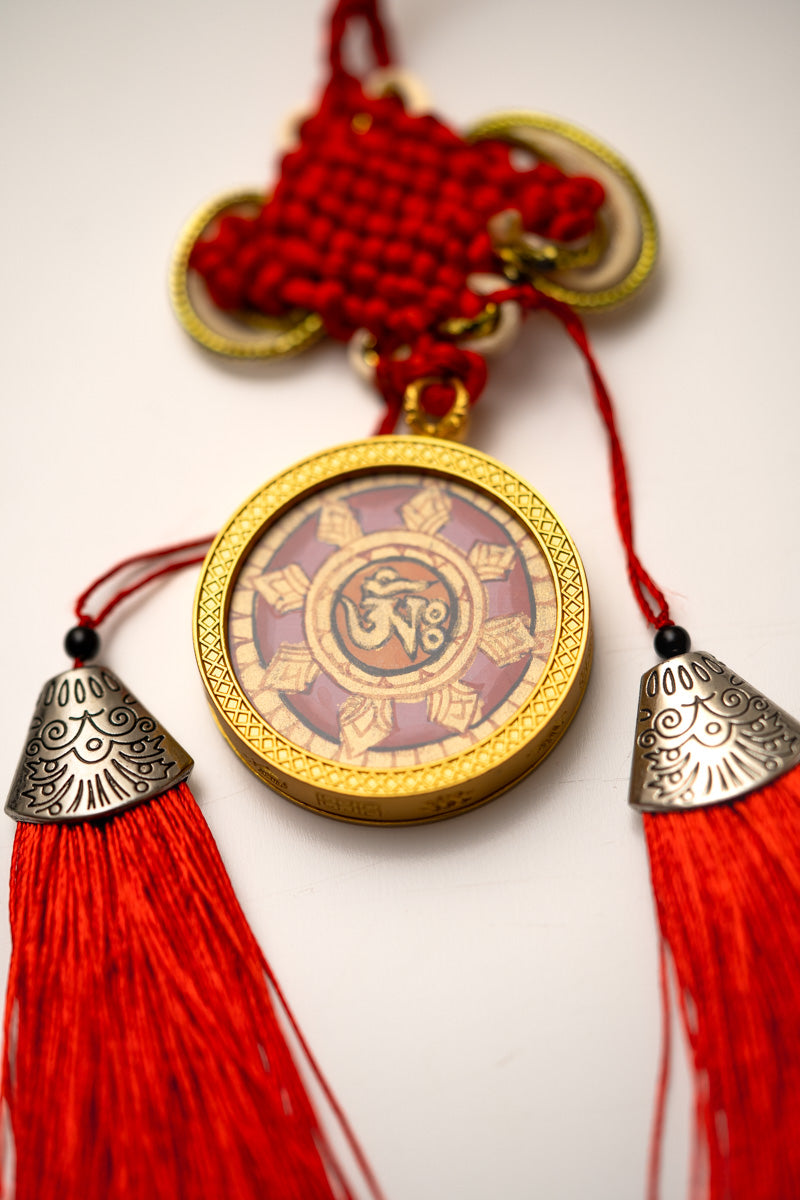 Tibetan Om Locket with Tassel