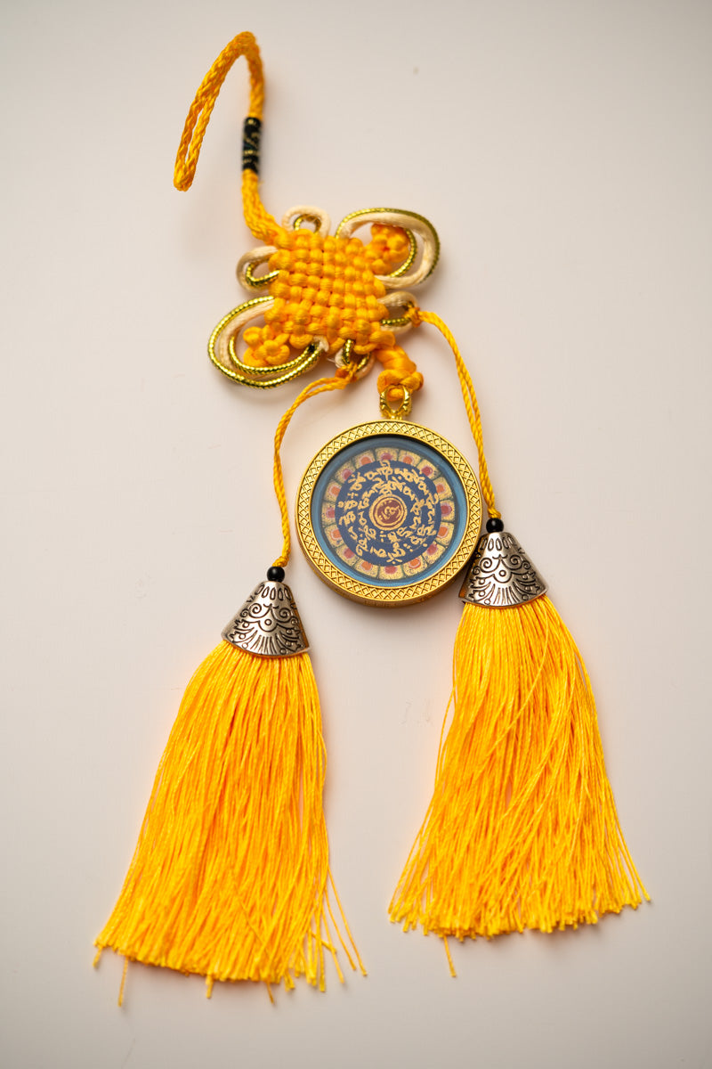 Tibetan Om Mantra Locket with Tassel