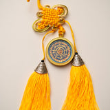 Tibetan Om Mantra Locket with Tassel