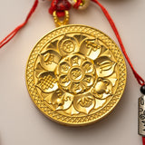 Tibetan Om Mantra Locket with Tassel