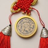 Tibetan Om Mantra Locket with Tassel