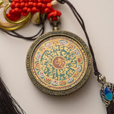 Tibetan Om Mantra Locket with Tassel