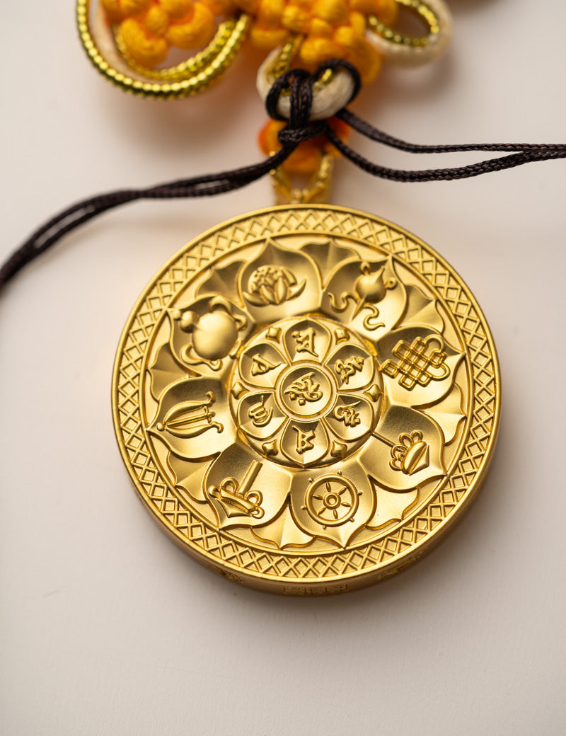  Endless Knot Locket with Tassel