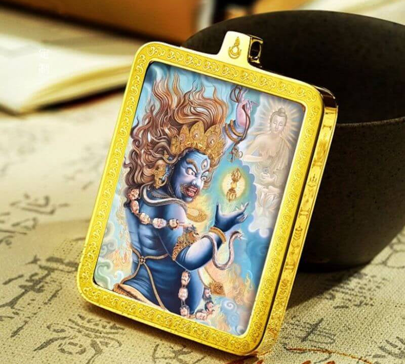 Ghau Thangka  Locket for protection.