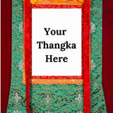 Green Color Thangka Brocade