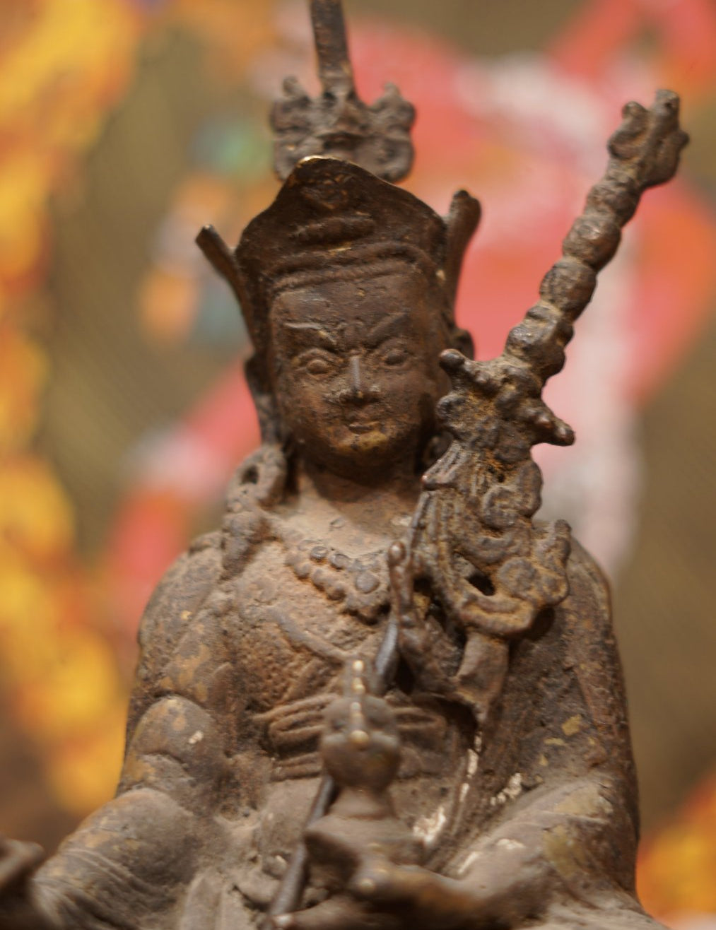 Antique Statue of Guru Rinpoche.