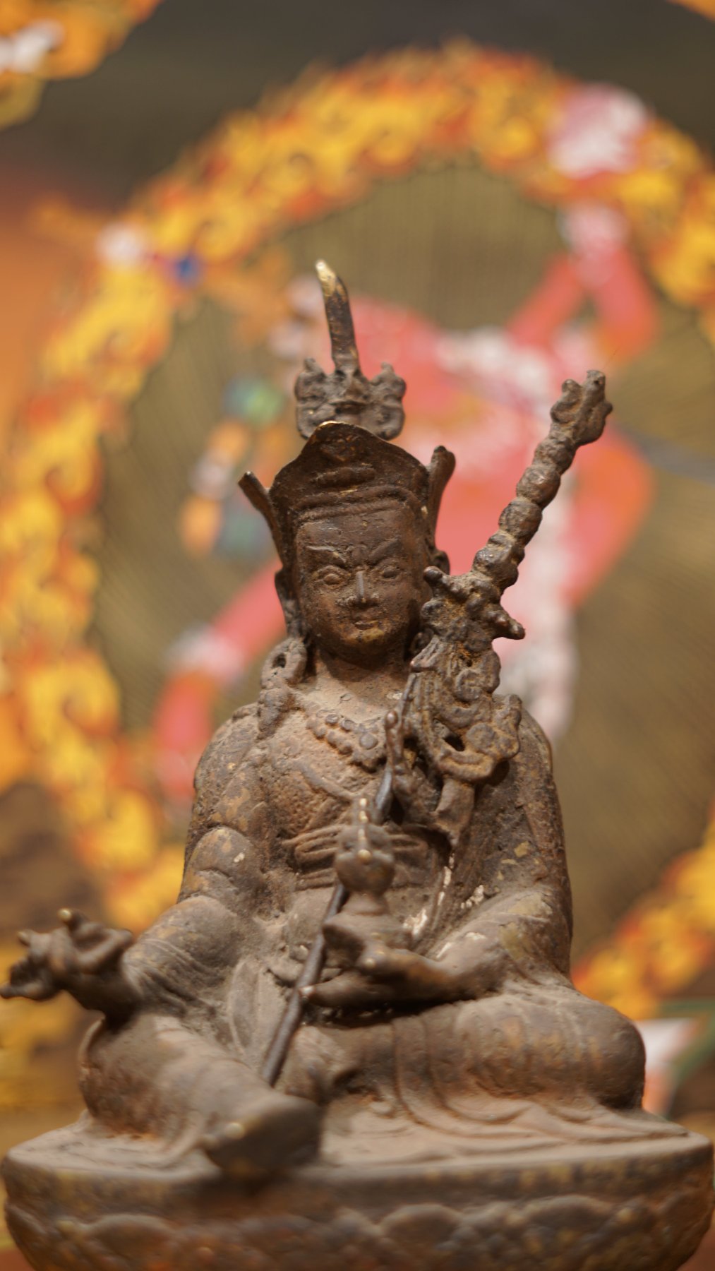 Antique Statue of Guru Rinpoche.