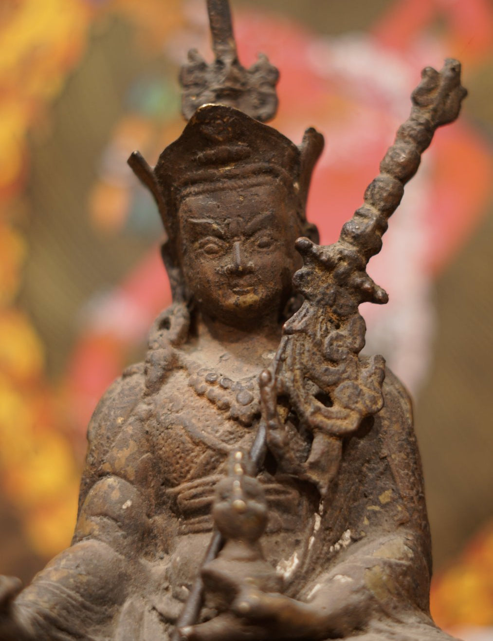 Antique Statue of Guru Rinpoche.