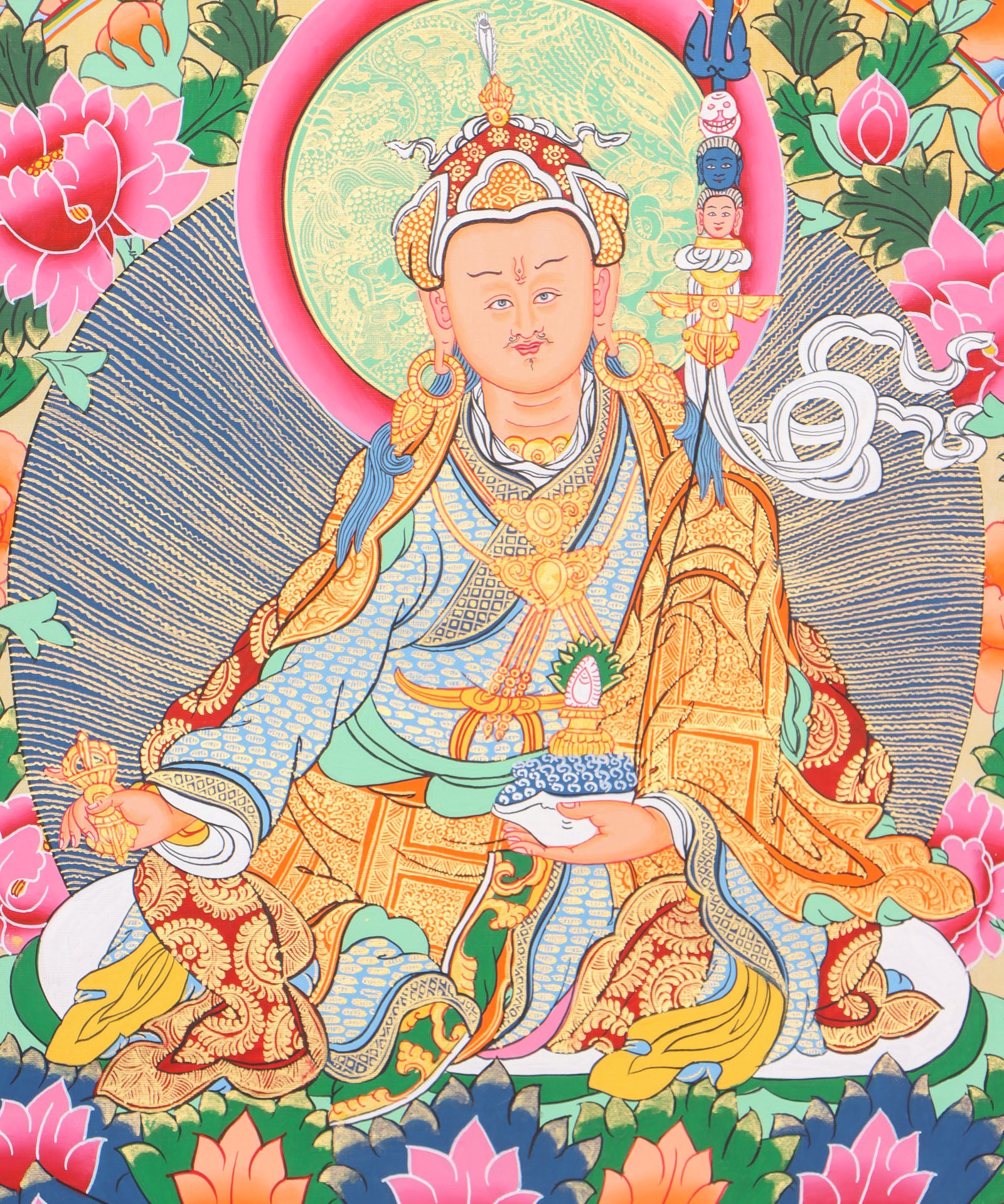 8 Manifestation of Guru Padmasambhava- Dorje Drolo, Shakya Senge, Nyigma Odzer, Pema , Lodan Choske ,Urgyan Dorje Change