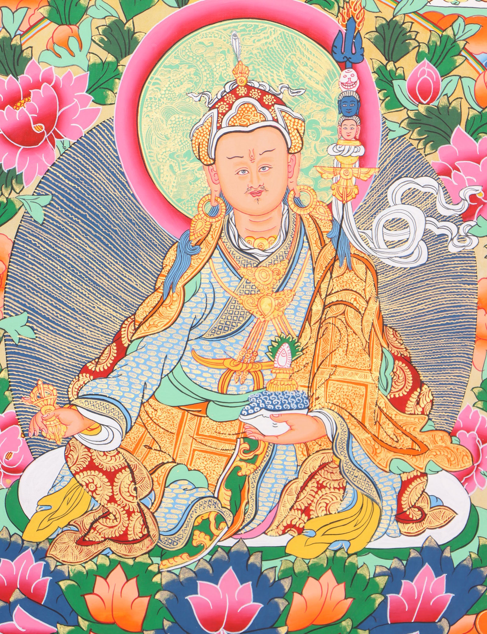 8 Manifestation of Guru Padmasambhava- Dorje Drolo, Shakya Senge, Nyigma Odzer, Pema , Lodan Choske ,Urgyan Dorje Change