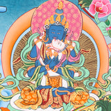 Guru Rinpoche Thangka serves as a tool for meditation,.