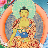 Guru Rinpoche Thangka serves as a tool for meditation,.