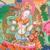 Guru Rinpoche Thangka serves as a tool for meditation,.