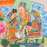 Guru Rinpoche Thangka serves as a tool for meditation,.