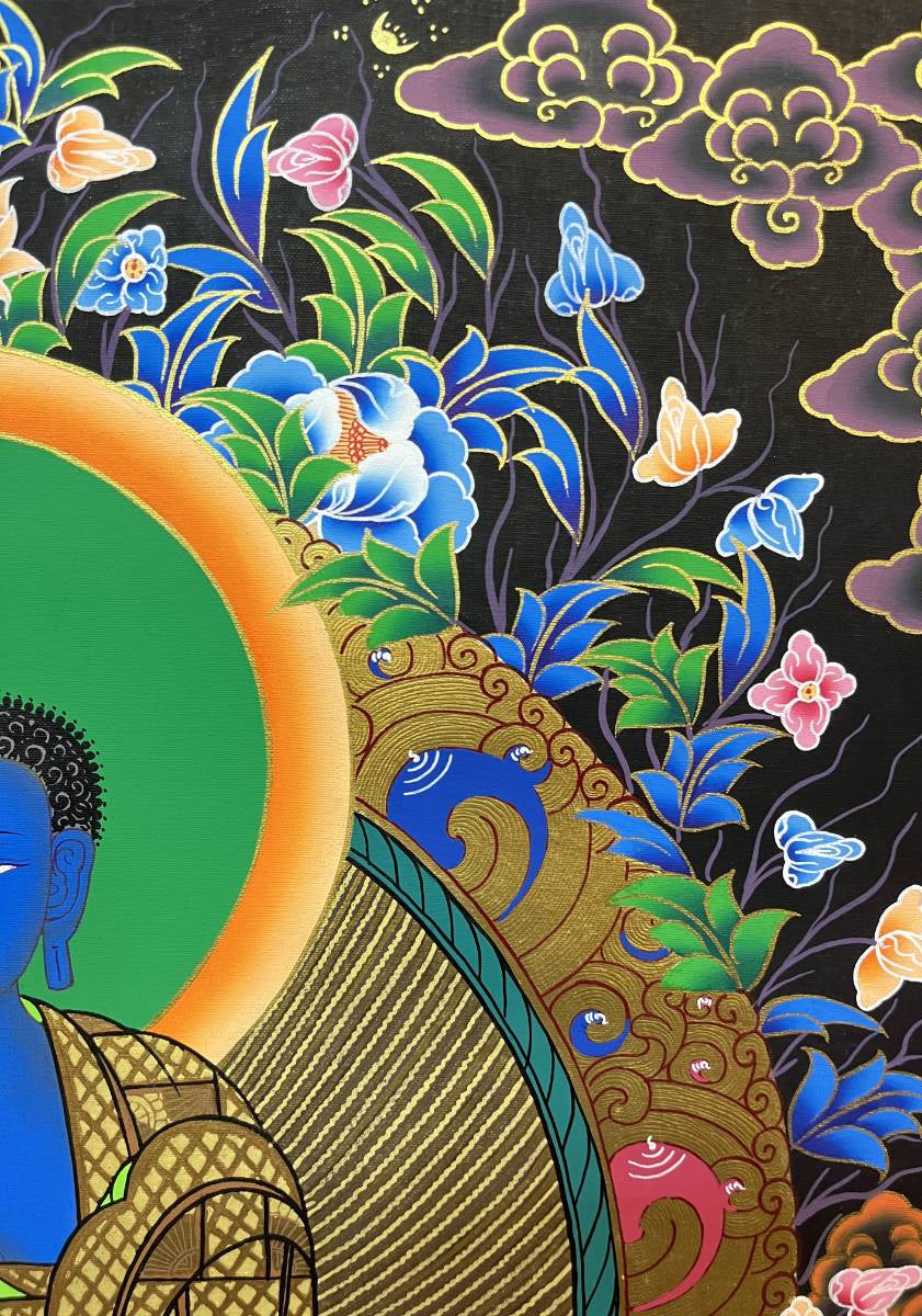 Handpainted Medicine Buddha Thangka Painting