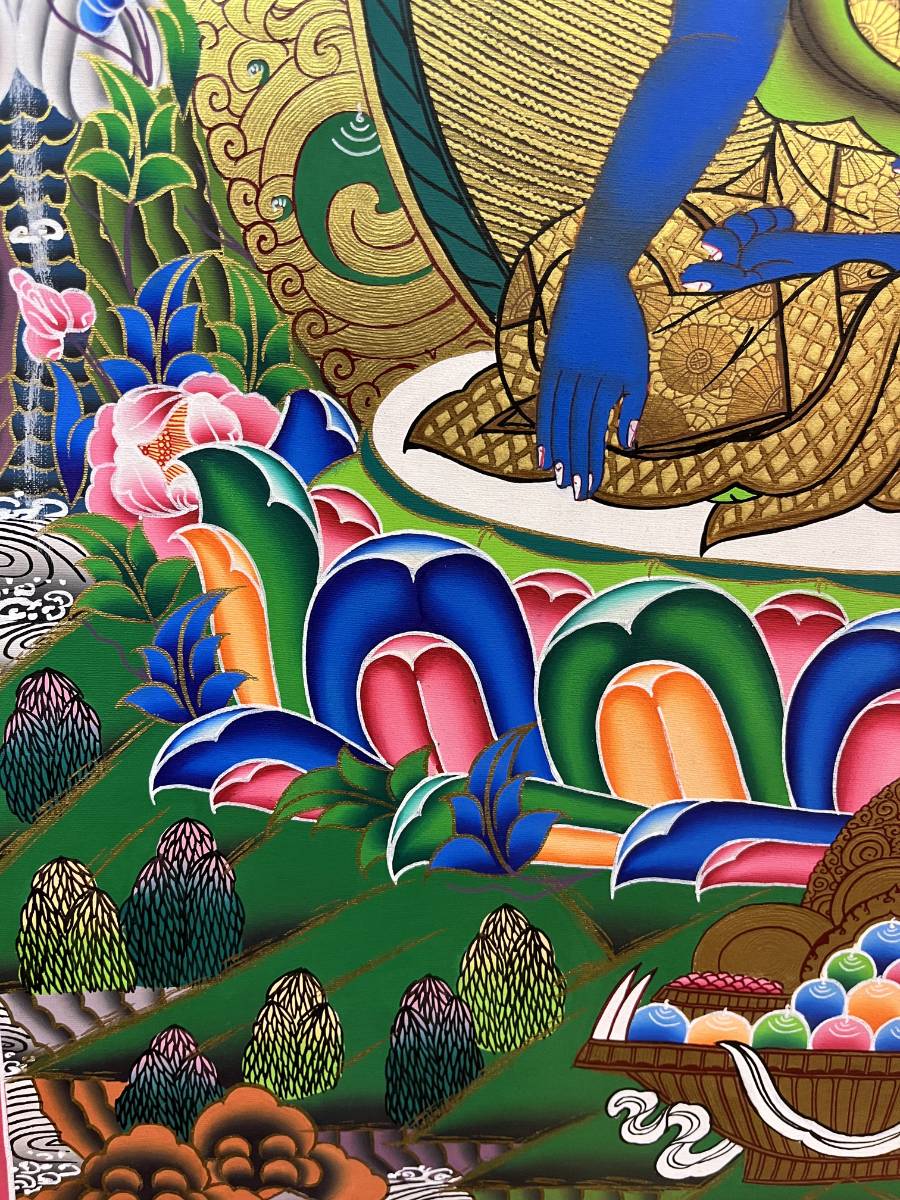 Handpainted Medicine Buddha Thangka Painting