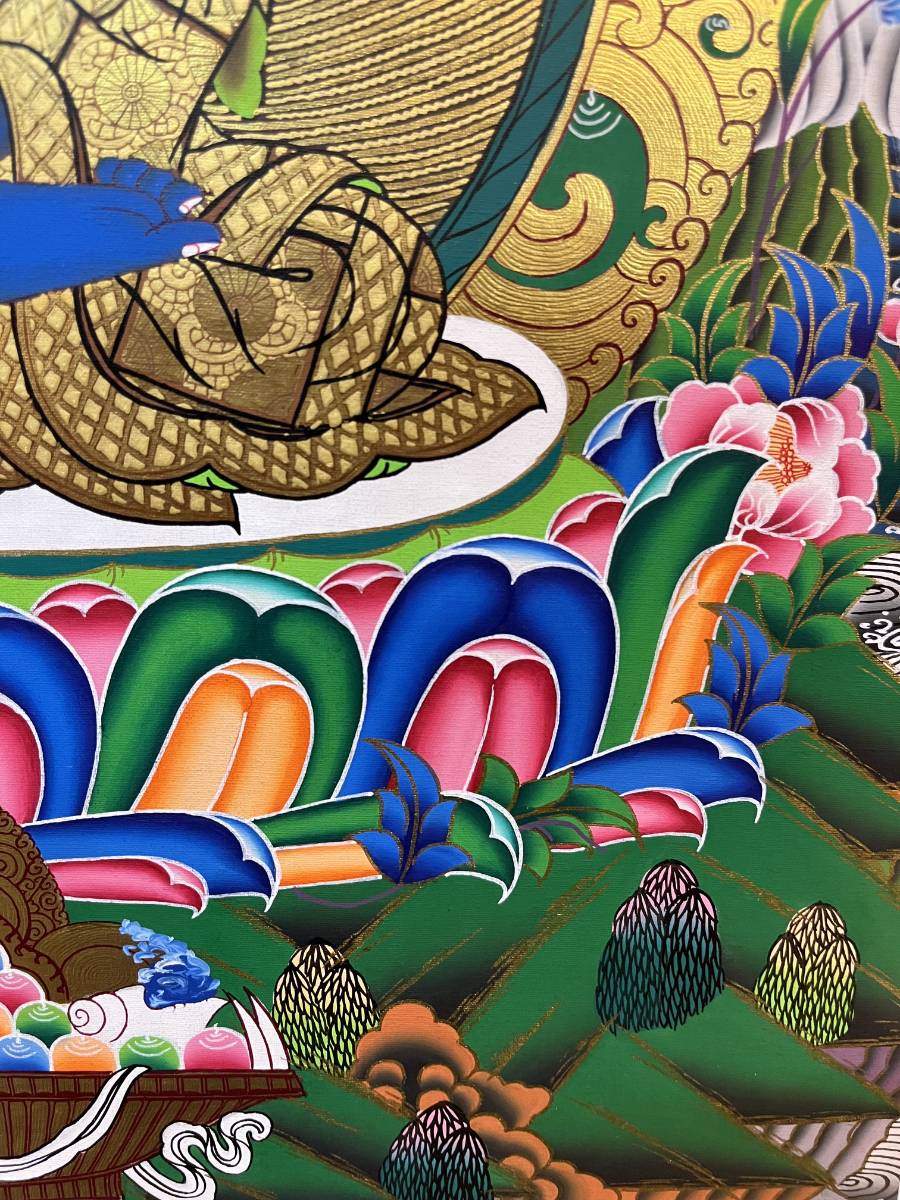 Handpainted Medicine Buddha Thangka Painting