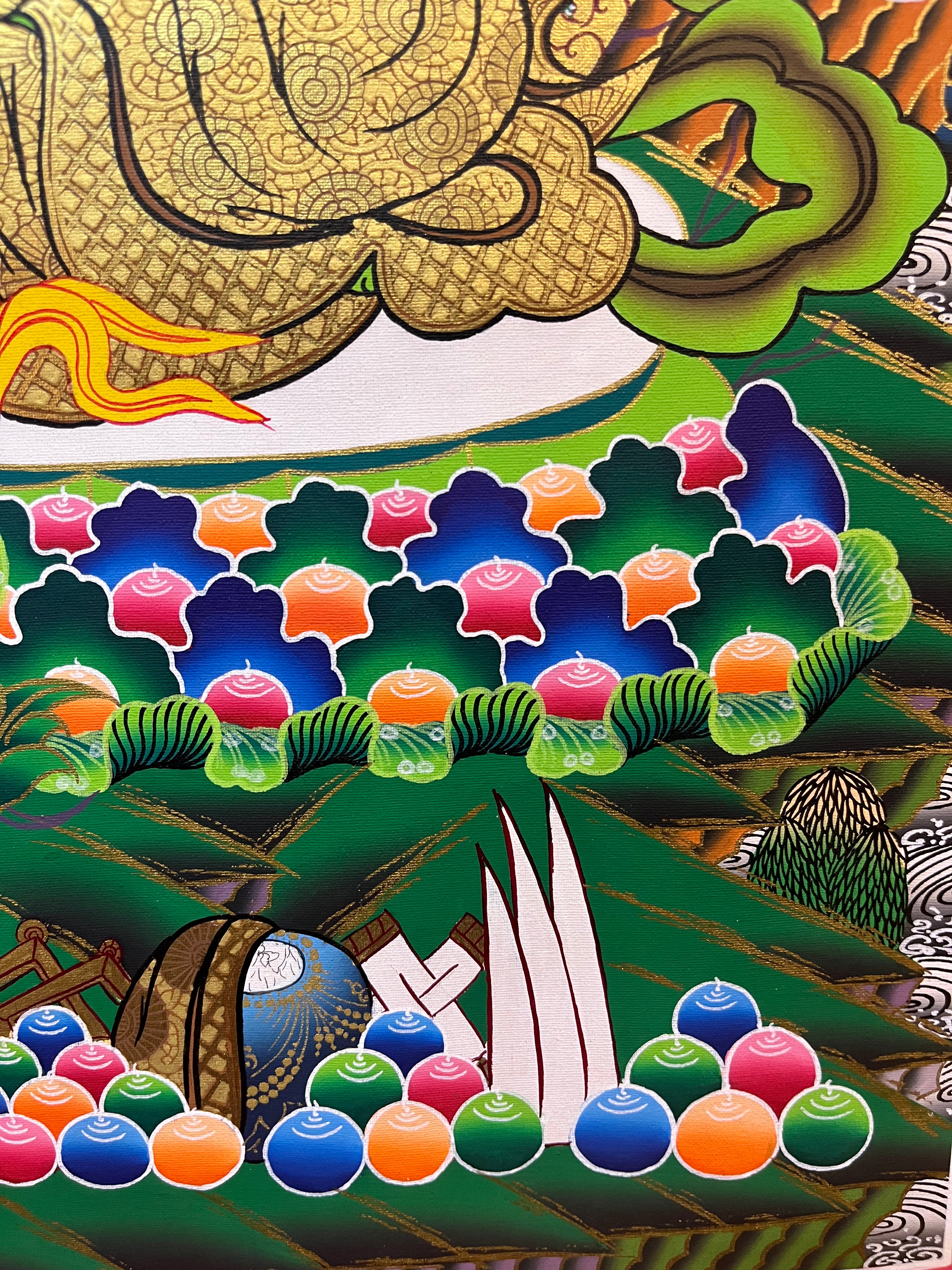 Zambala Thangka Painting - Tibetan Art