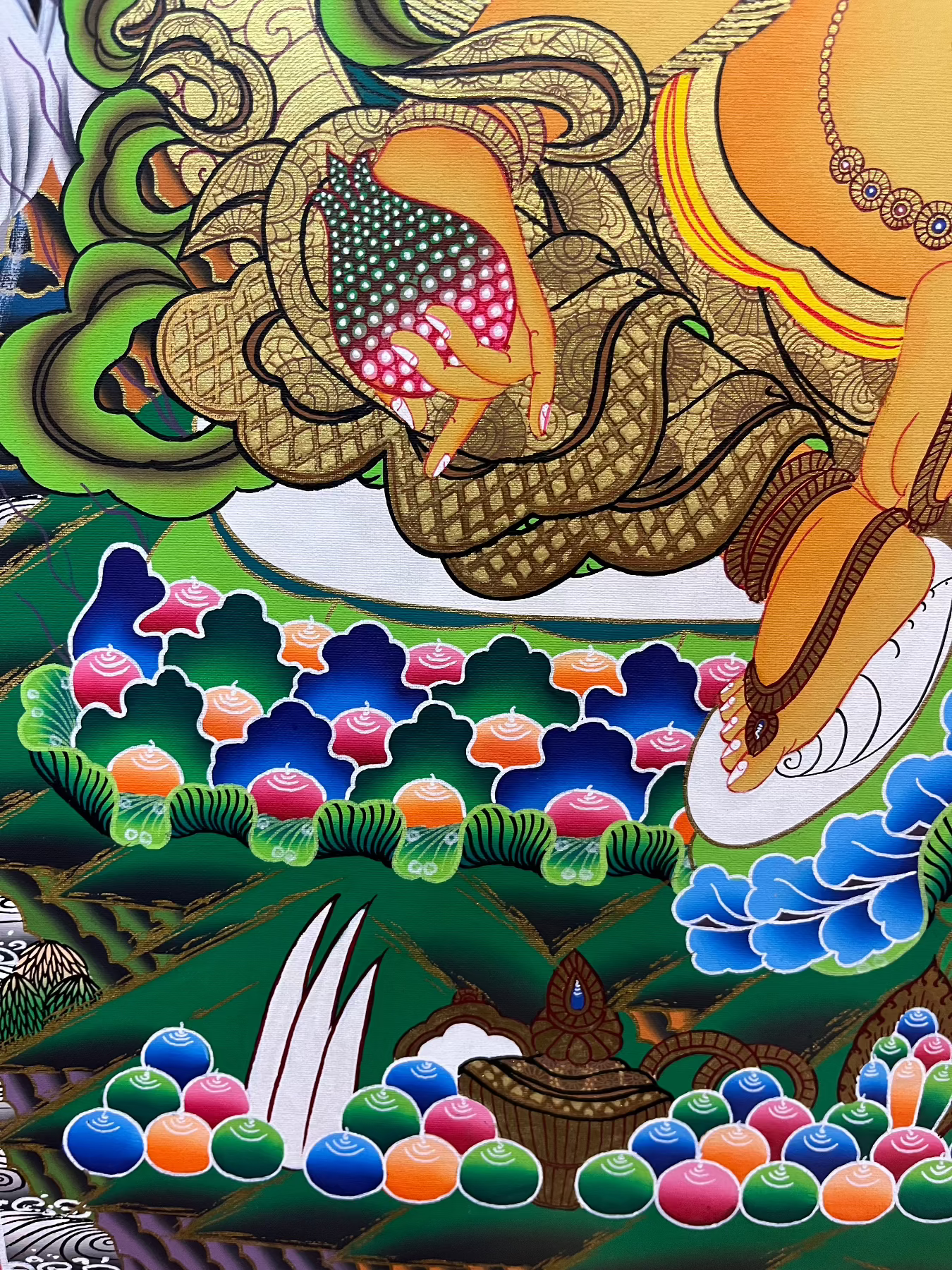 Zambala Thangka Painting - Tibetan Art