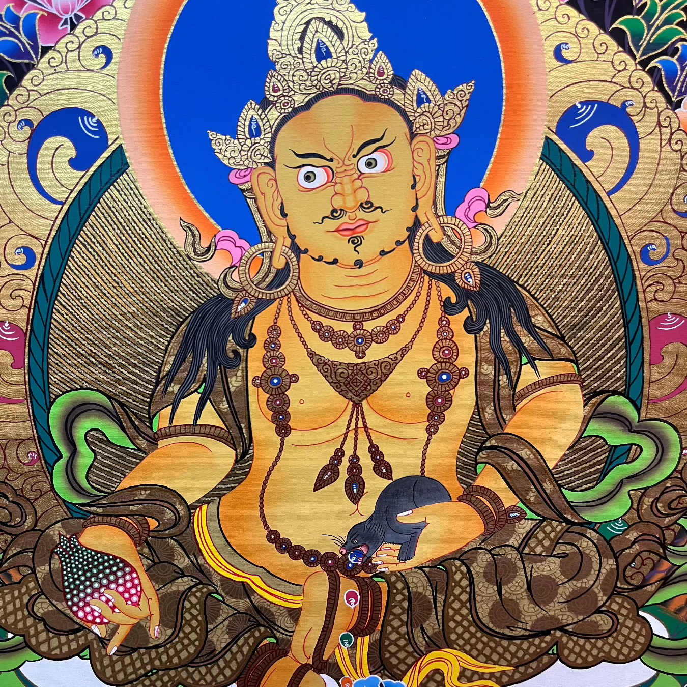 Zambala Thangka Painting - Tibetan Art