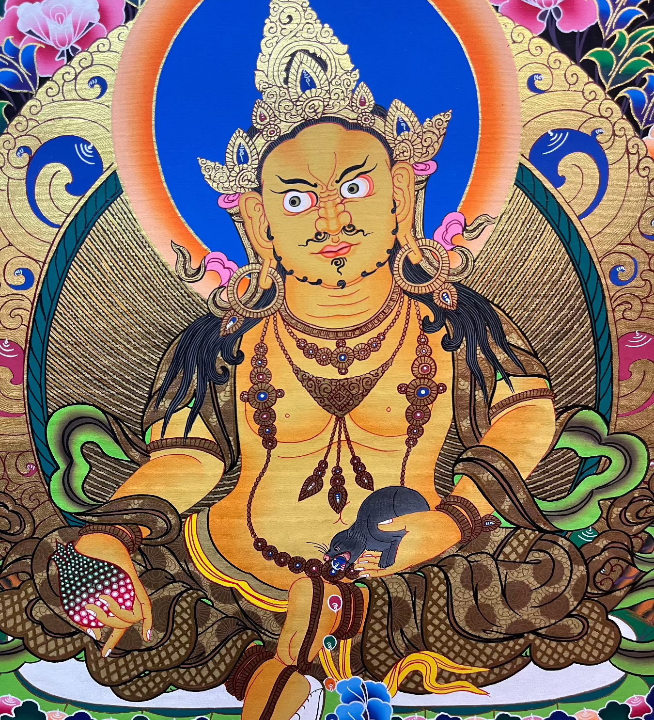 Zambala Thangka Painting - Tibetan Art