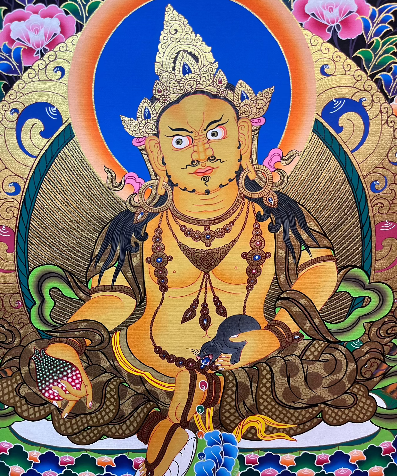 Zambala Thangka Painting - Tibetan Art