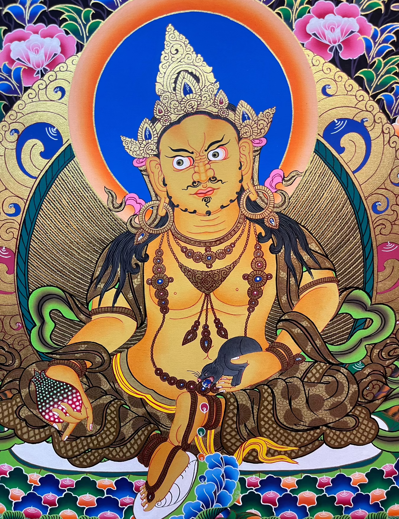 Zambala Thangka Painting - Tibetan Art