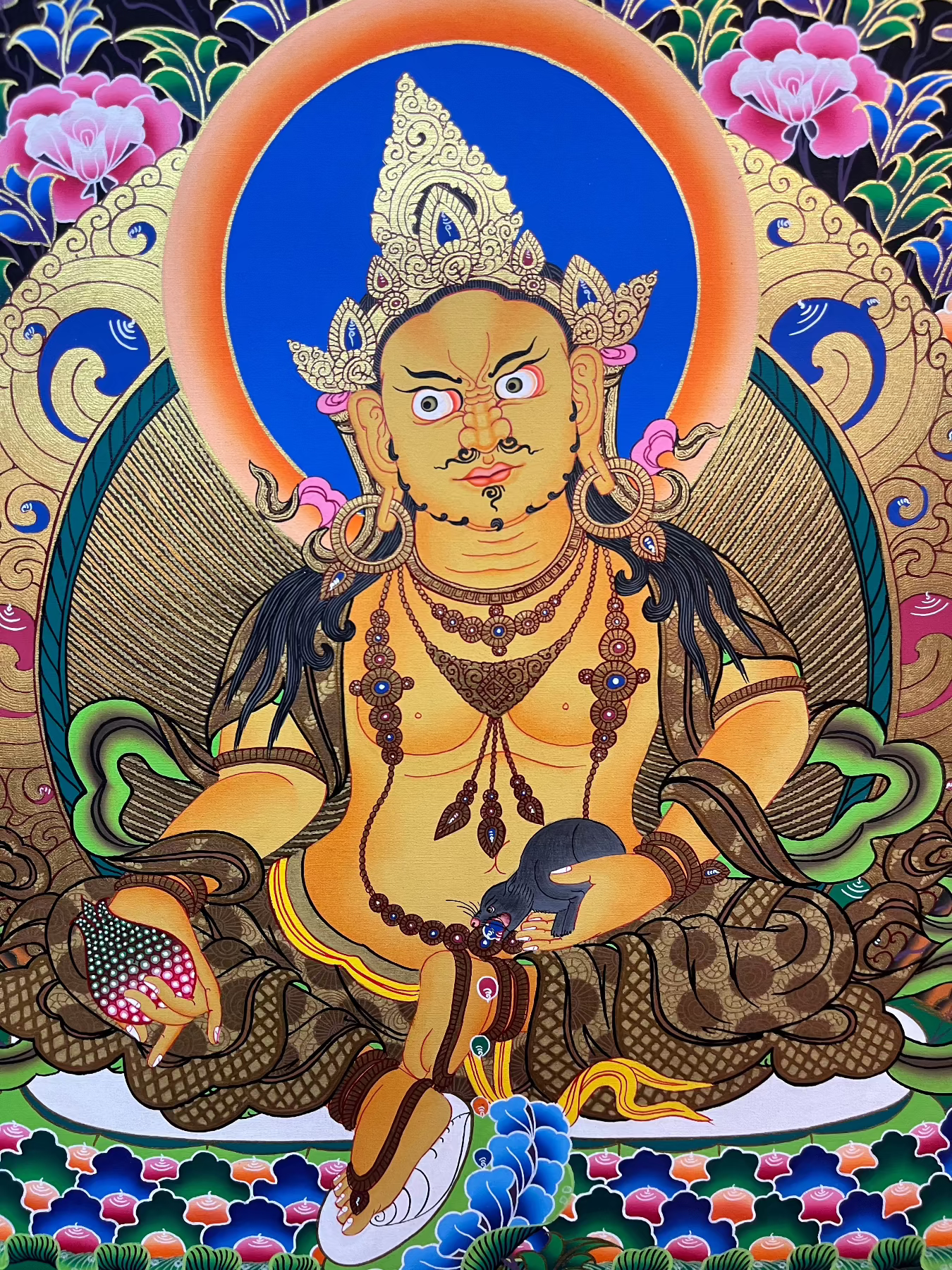 Zambala Thangka Painting - Tibetan Art