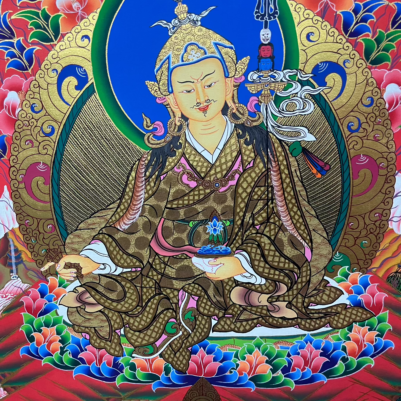 Guru Rinpoche Thangka - Tibetan Art