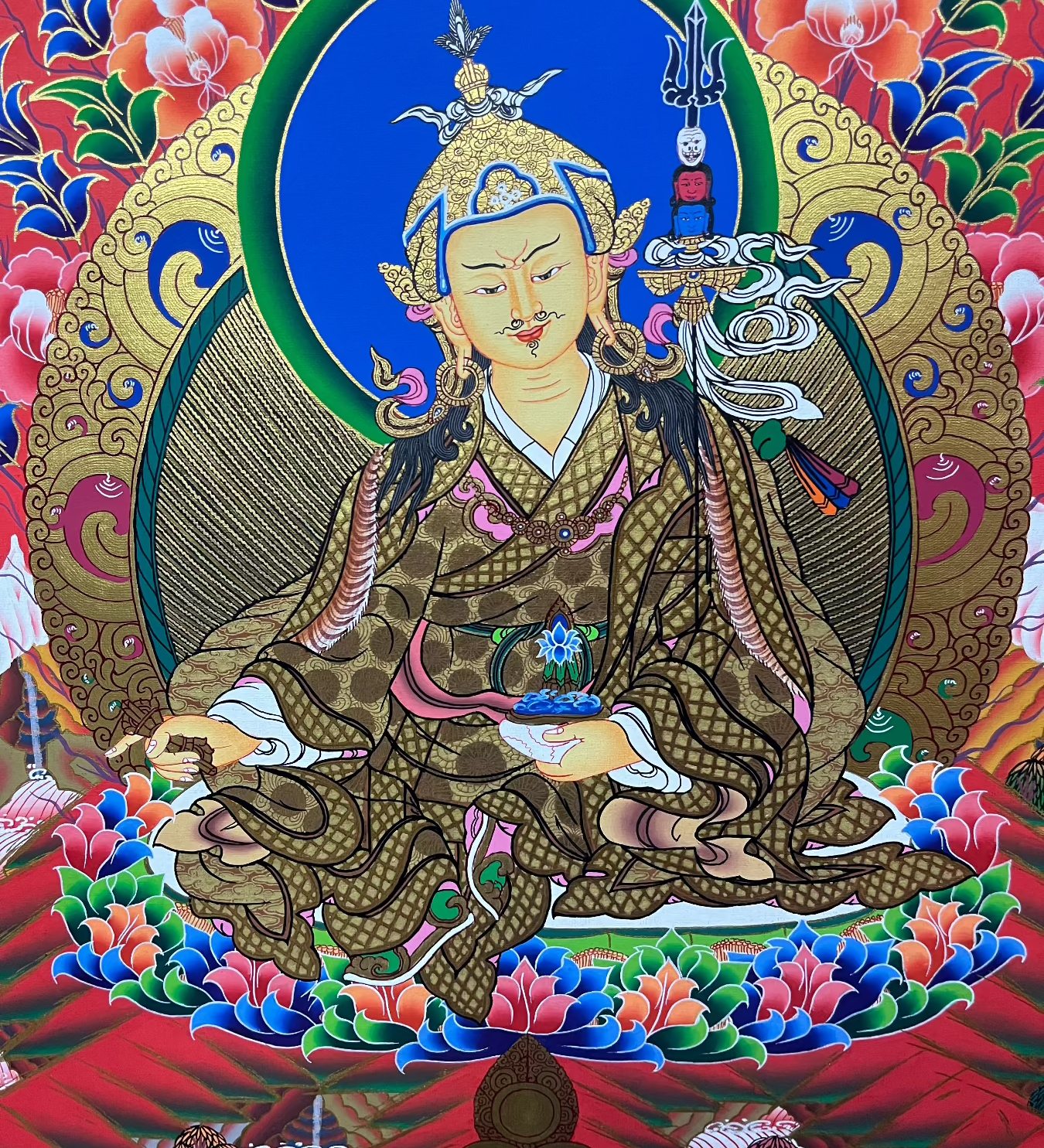 Guru Rinpoche Thangka - Tibetan Art